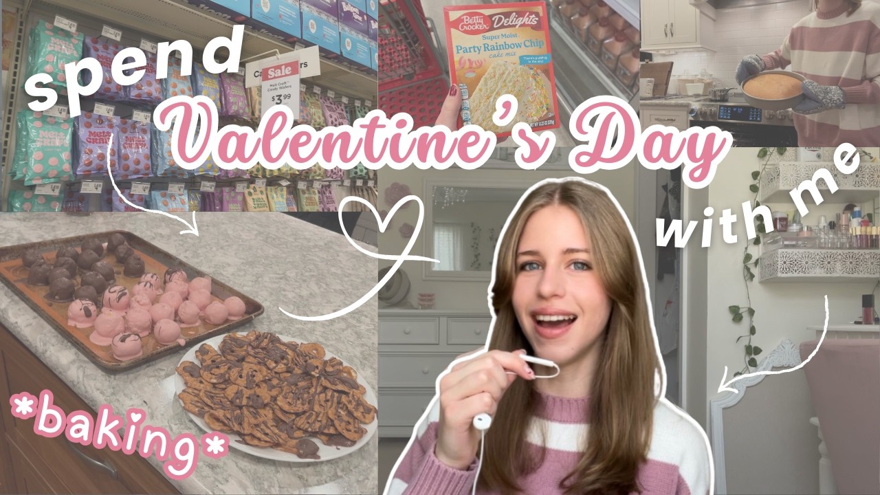 spend valentine’s day w/ me! 💗😋 *baking cake pops with my sister*