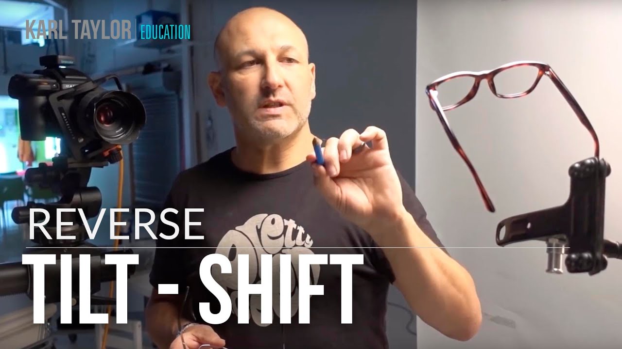 Product photography tutorial: How to photograph glasses using reverse tilt-shift