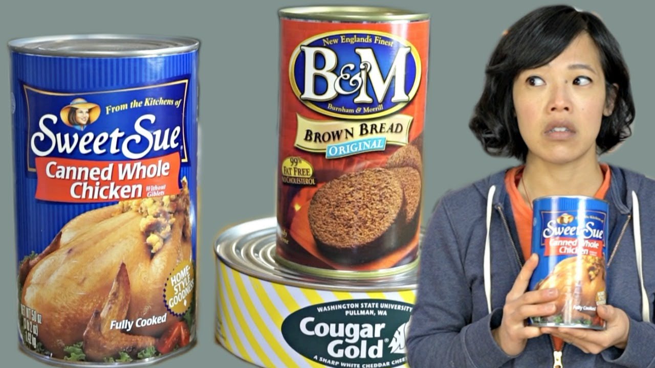APOCALYPSE DINNER | WHOLE CHICKEN IN A CAN, canned BREAD, & Cougar Gold canned CHEESE