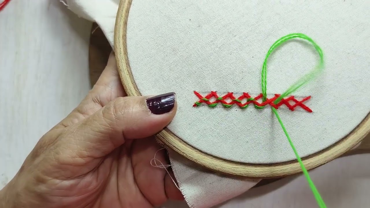 How to do Herringbone stitches variations.( part-7)