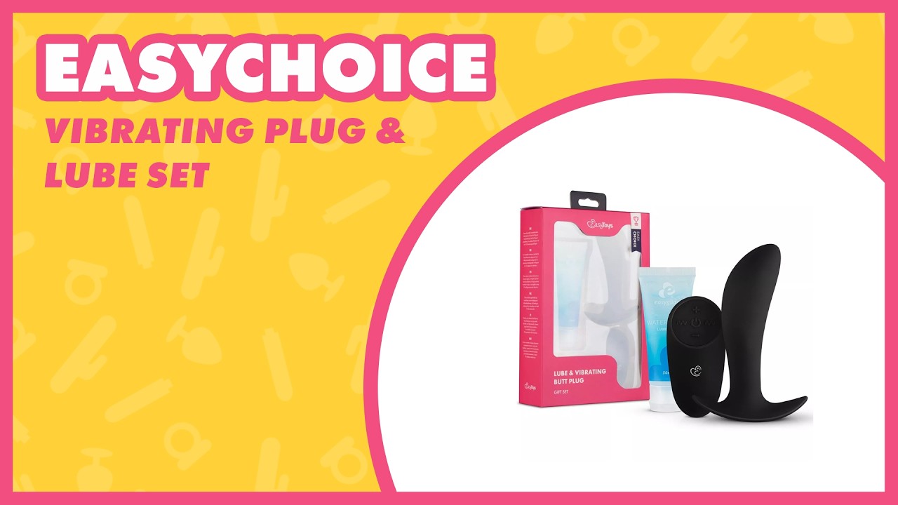 EasyChoice Vibrating Butt Plug Set &ndash; Remote Control with 10 Vibration Modes 💗 EasyToys