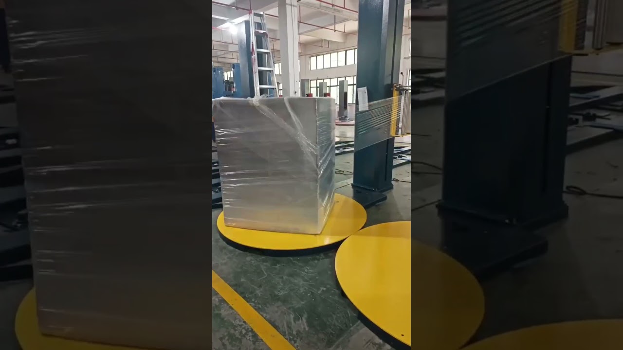 Pre-stretch film wrapping machine