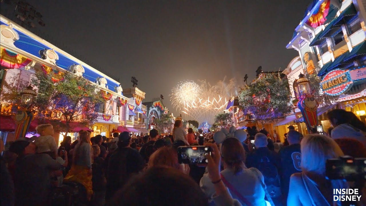 FULL Wondrous Journeys 2025 Fireworks at Disneyland! - Main Street USA View | Disneyland 70
