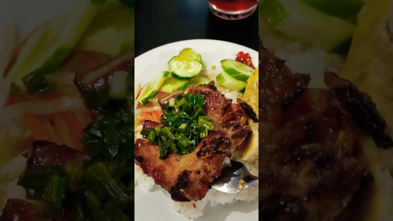 Pork chop & broken rice #delicious #satisfying #comtam