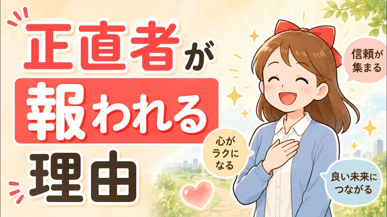 正直な人間が成功する理由（正直者はバカを見ない）