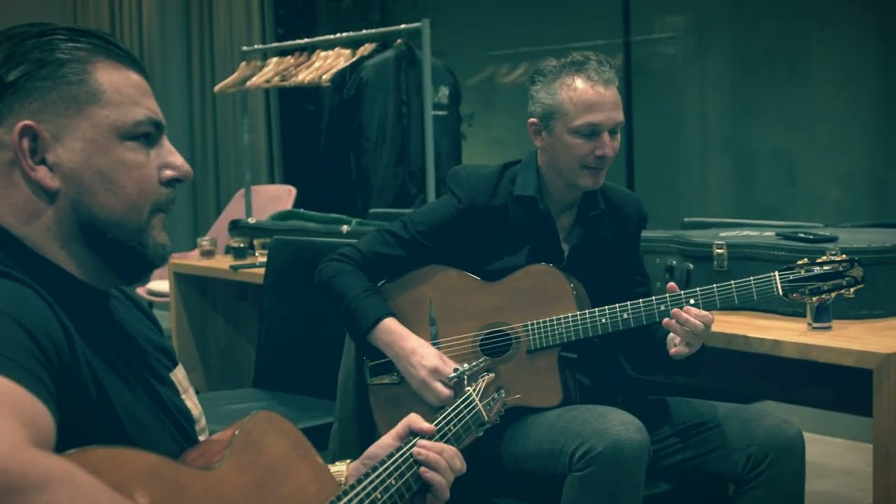 dressingroom jam Paulus Sch&auml;fer, Joscho Stephan, Joost Zoeteman, Faifi Reinhardt & Wattie Rosenberg