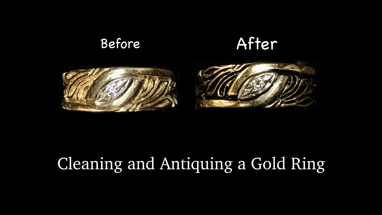 Cleaning and Antiquing a Gold Ring (part 1)