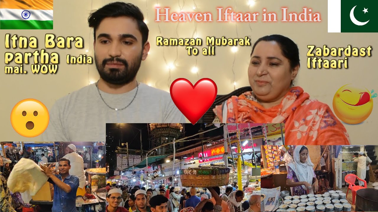 Pakistani reacts to IFTAR HEAVEN of INDIA, Ramadan Special Street Food at Mumbai, Desi H&D Reacts