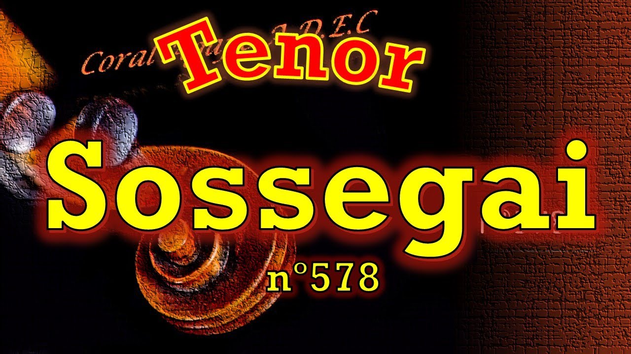 Sossegai *calm down* ( Hino 578) Harpa Cristã (kit de ensaio)  Tenor