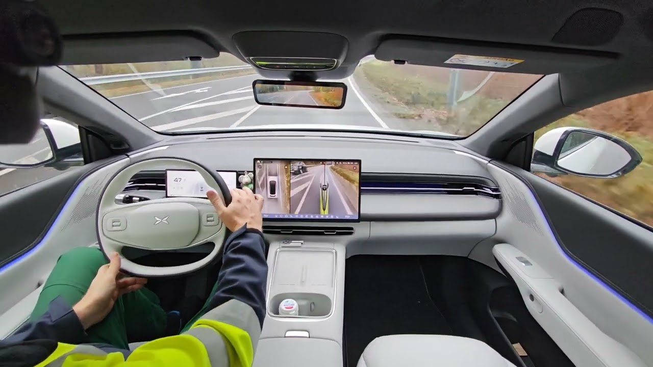 XPENG G6 Facelift, Fahrt zur Arbeit mit möglichst viel ACC und LCC. 