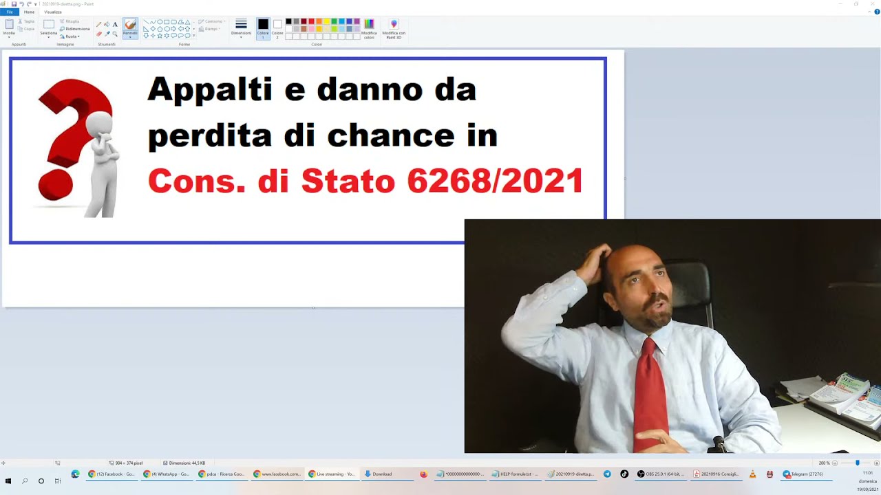 Appalti e danno da perdita di chance in Consiglio di Stato 6268/2021 (19/9/2021)