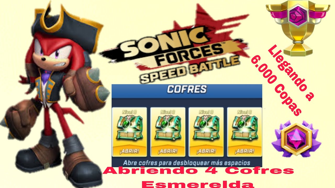 Sonic Forces/Abriendo 4 Cofres Esmeralda y Llegando a 6.000 Copas