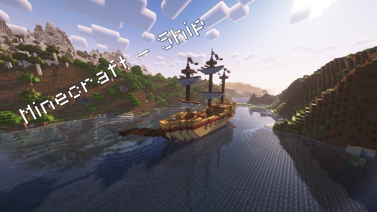 Minecraft - 3-Mast Ship Build