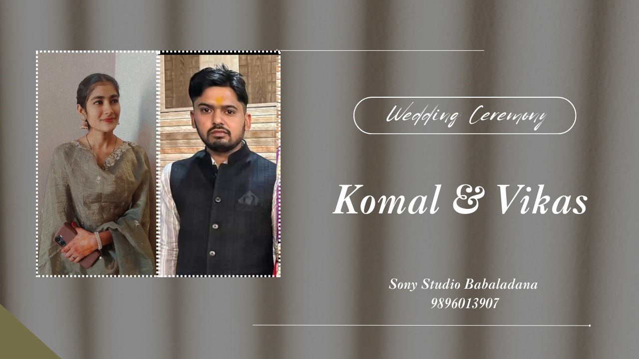 🔴 LIVE: WEDDING CEREMONY || KOMAL 💞 VIKAS || LIVE BY :SONY STUDIO BABALADANA // 9896013907