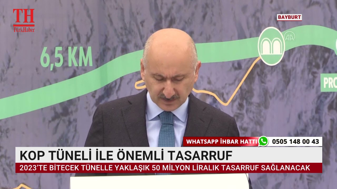 KOP TÜNELİ İLE ÖNEMLİ TASARRUF