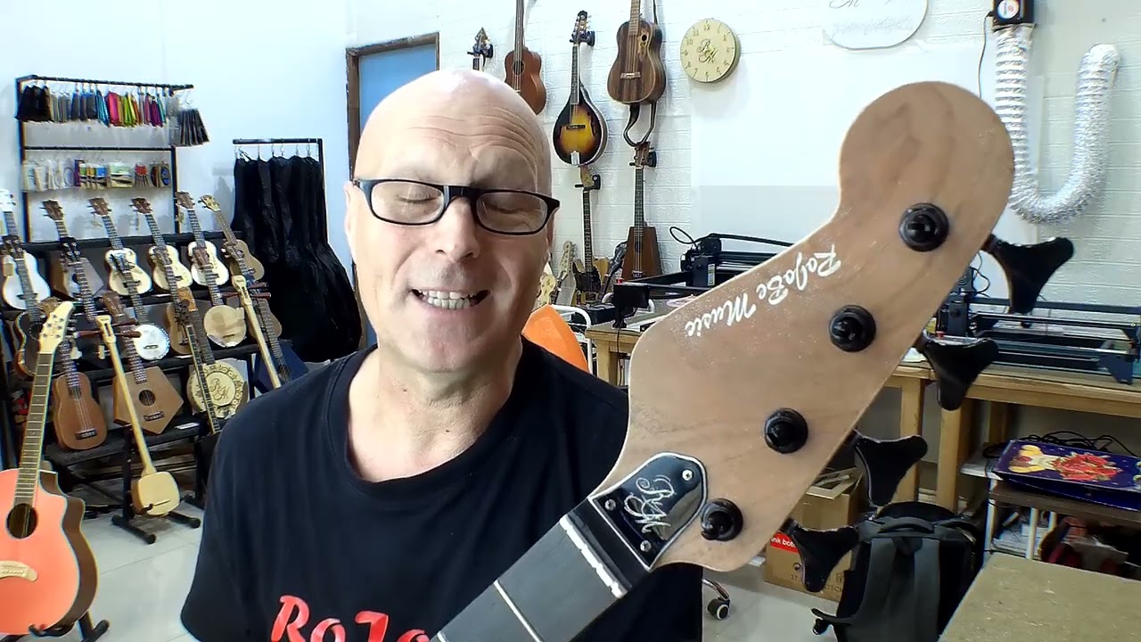 RoJoBe Music Handmade Electric Bass Guitar part 5