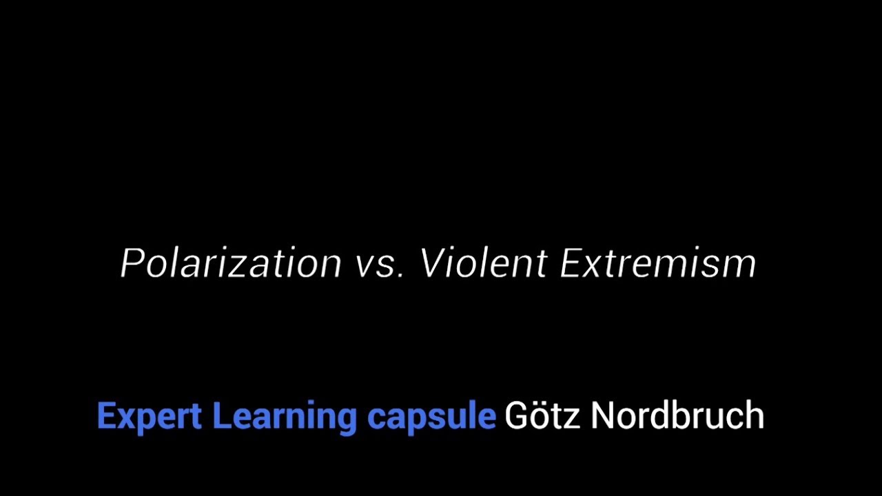 Expert Learning Capsule: Polarization vs. Violent Extremism
