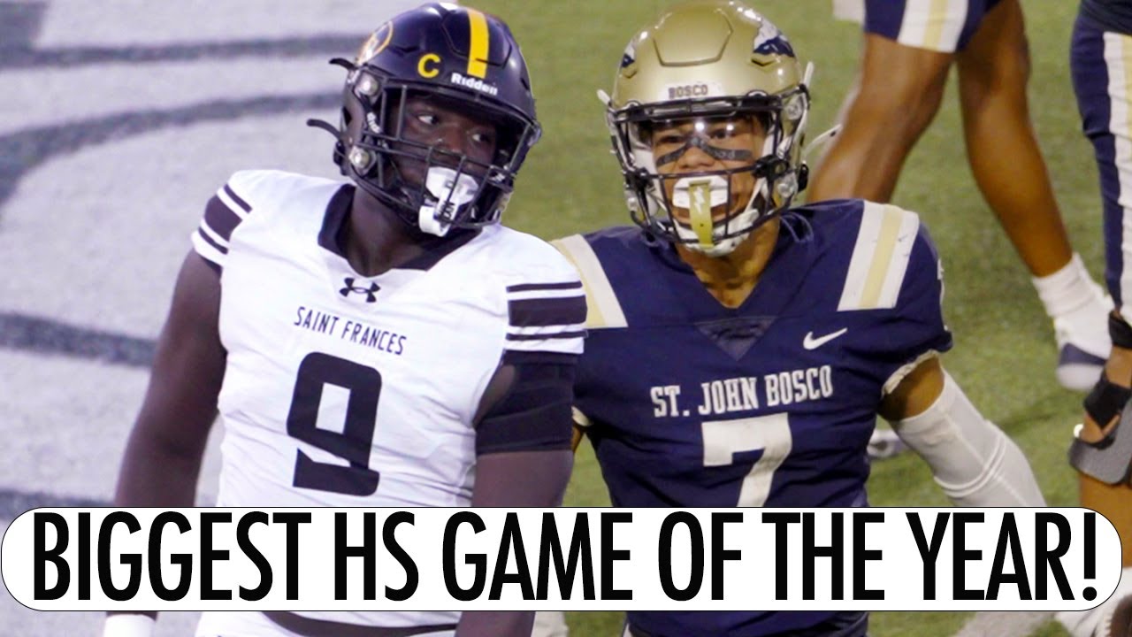 St. John Bosco's EPIC 4th Quarter COMEBACK Vs St. Frances Academy! MADDEN WILLIAMS GOES OFF