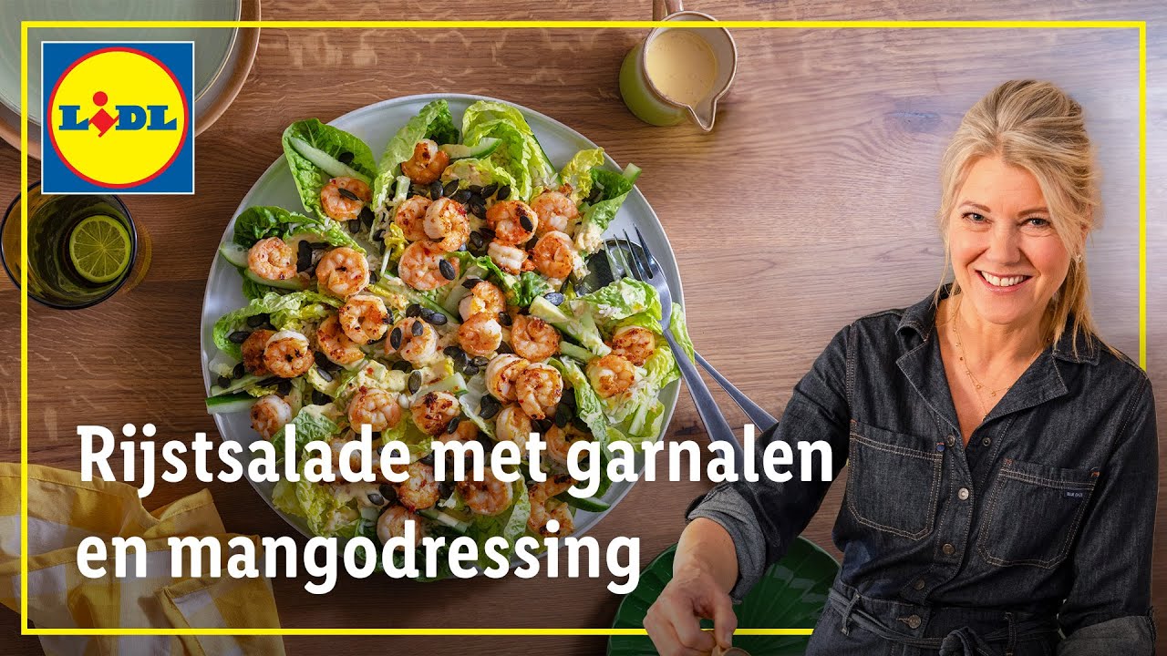 Rijstsalade met garnalen en mangodressing | Vier de lente met Sandra Ysbrandy