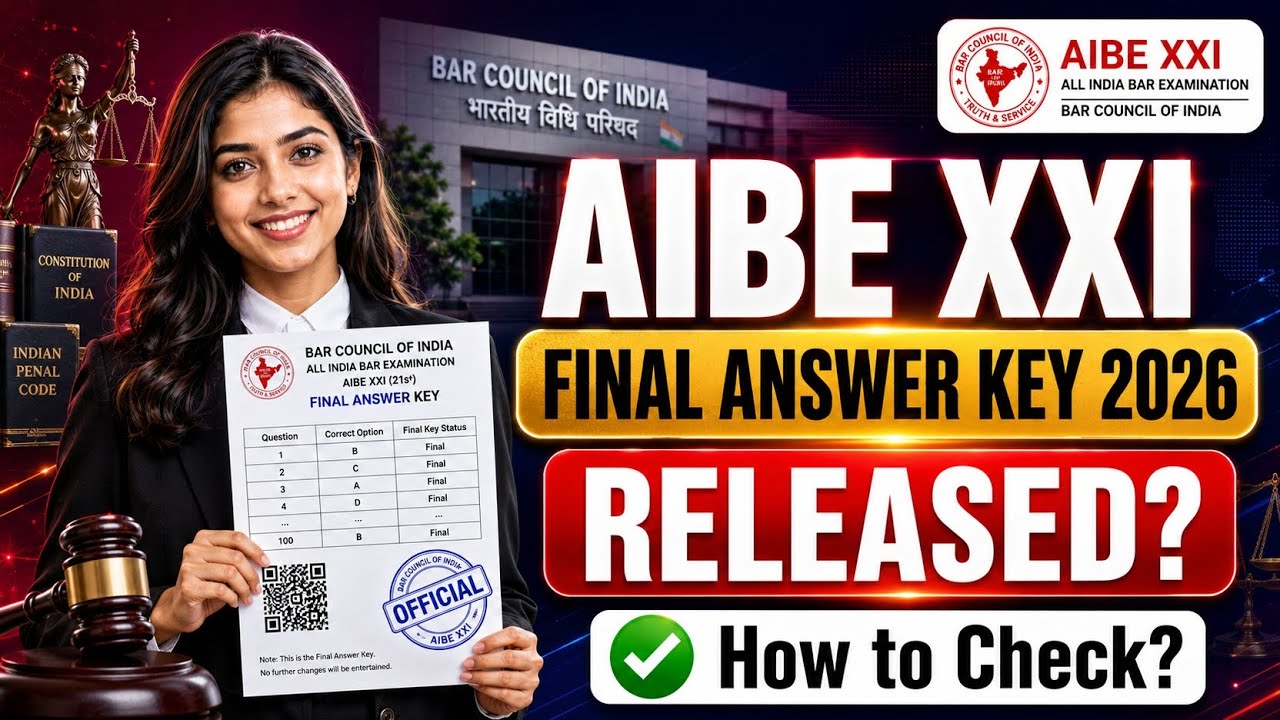 aibe 21 final answer key 2026 | aibe xxi final answer key 2026