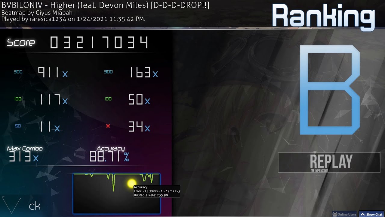 BVBILONIV - Higher (feat. Devon Miles) [D-D-D-DROP!!] 8⭐ pass | 34❌
