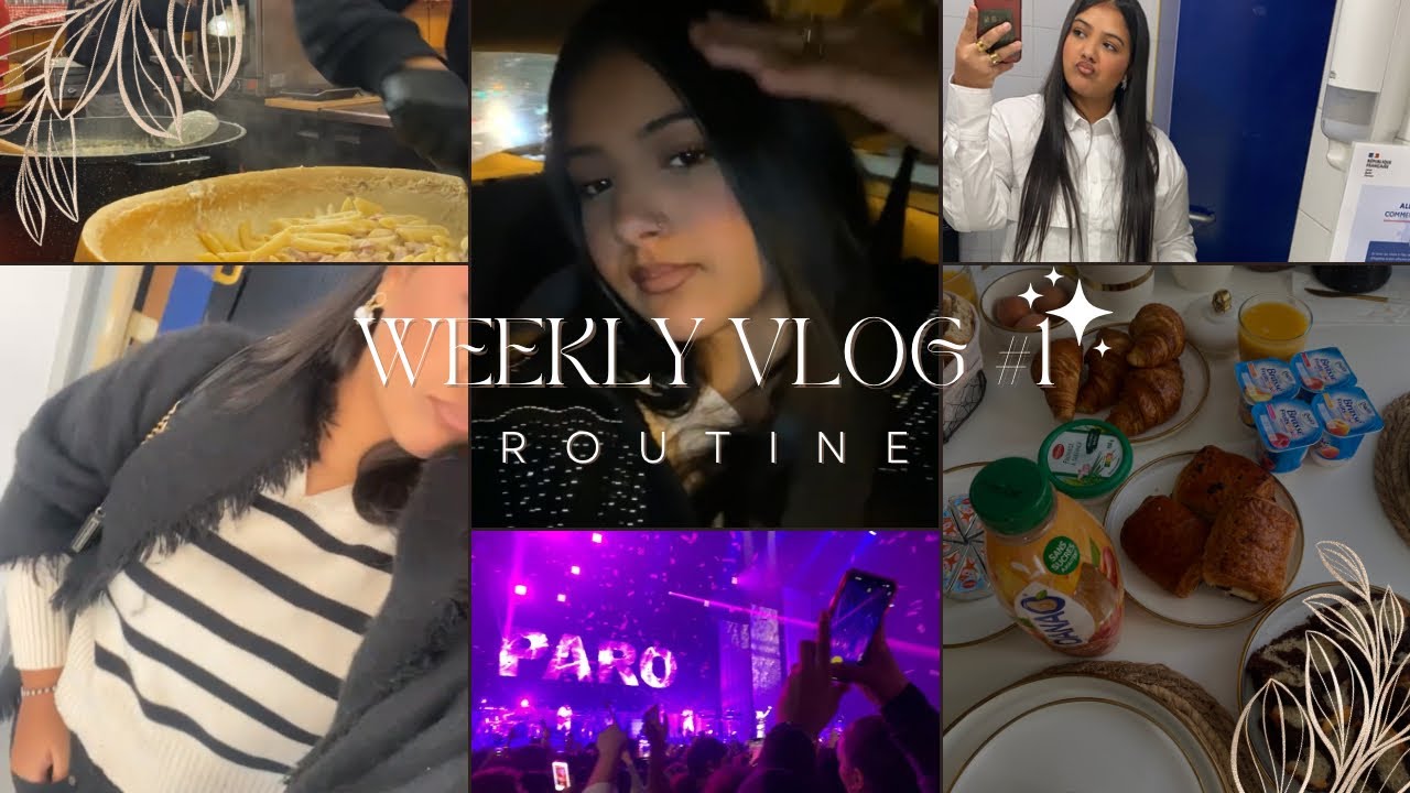 WEEKLY VLOG #1 ( concert de nej, école, dentiste, etc.. )🎶💖