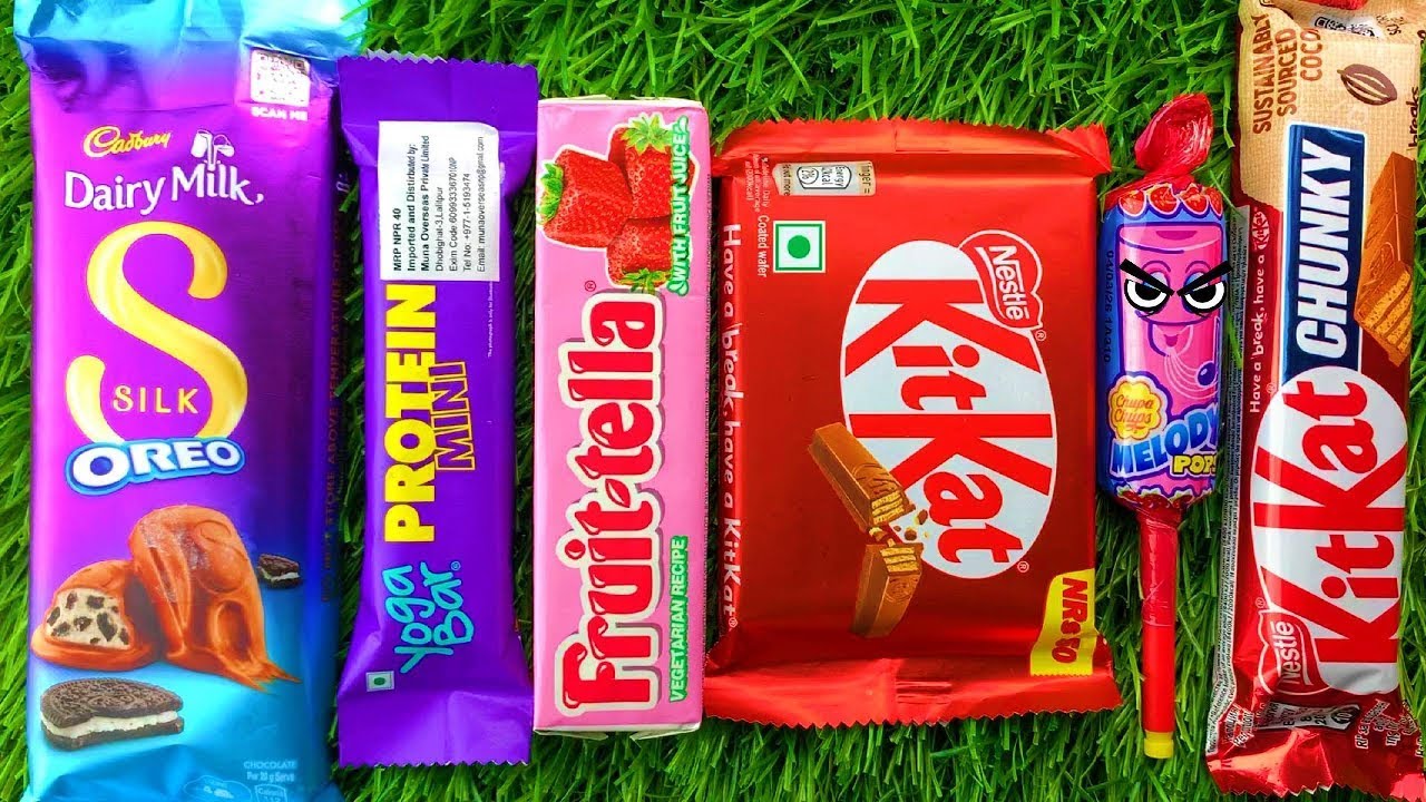 Satisfying video Asmr lollipops candy and chocolate unboxing video Asmr opening video candy cutting