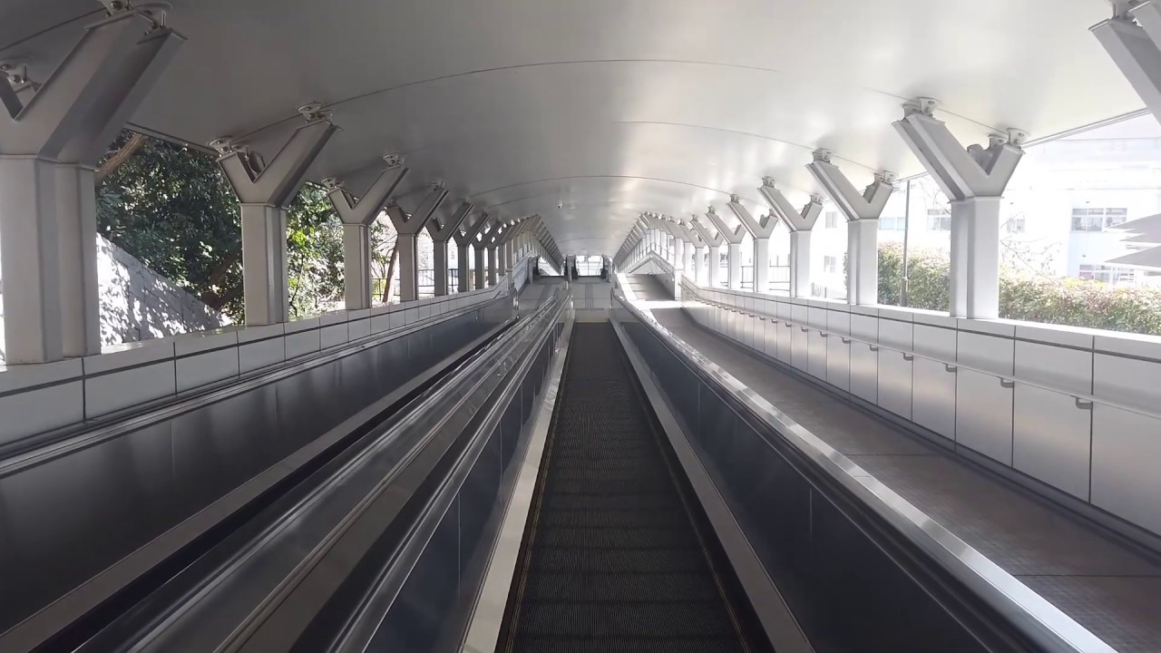 広島市南区比治山スカイウォーク　エスカレーター（起動あり）【Escalator】【Hiroshima】