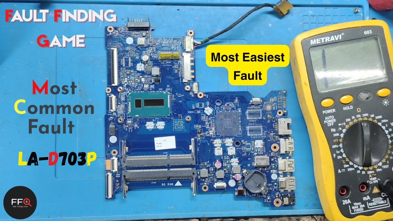 hp 250 g5 LA-D703P&mdash;MOST COMMON FAULT ON ANY LAPTOP MOTHERBOARD | S5 Supply Missing | No dc light #hp