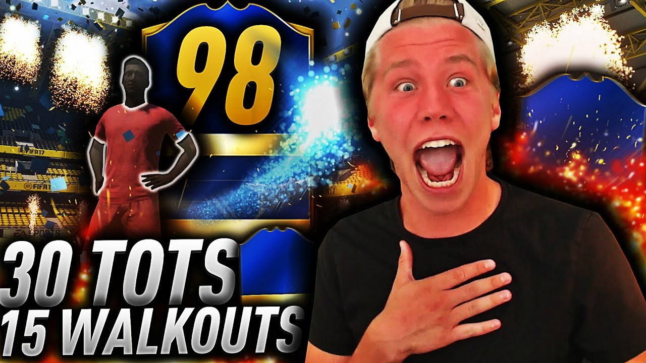 98+ TOTS SPILLER I PAKKE?! 💥 30 TOTS SPILLERE & 15 WALKOUTS!! 🔥 NORGES BESTE TOTS PAKKE&Aring;PNING?!