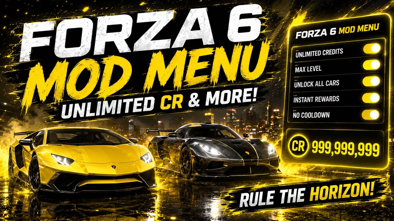 [NEW] Mod Menu Forza Horizon 6 | Forza 6 Mod Menu | FH6 Free Cheat | Forza 6 Money Glitch | WORKING