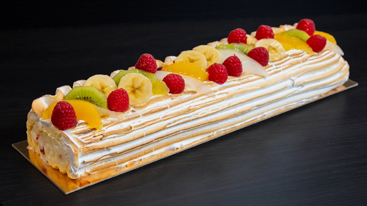 Bûche de Noël aux fruits frais (Tutti frutti)