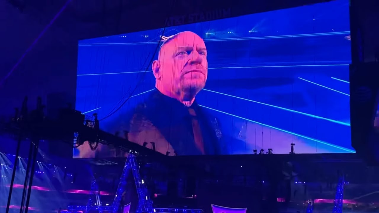 Undertaker Wrestlemania 38 Night 2 Entrance! Live Crowd!!