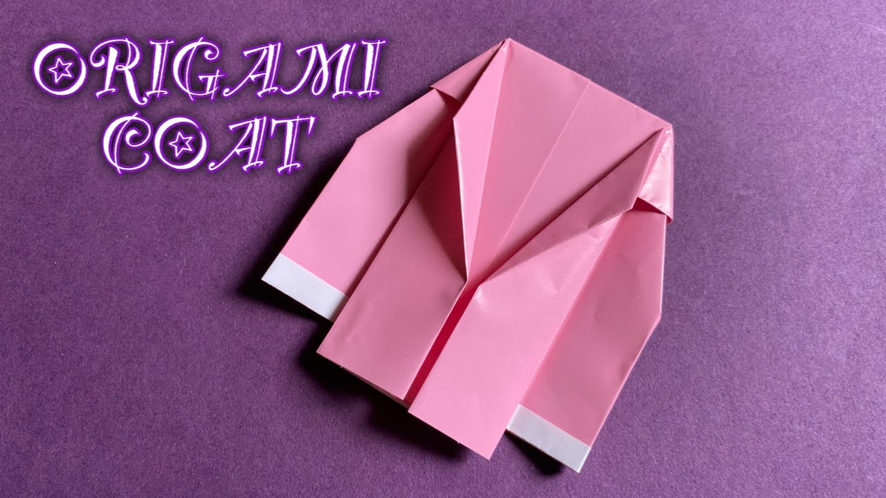 Origami Coat Instructions- How to make a paper Coat Easy | Origami Suit Jacket Tutorial | DIY Dress