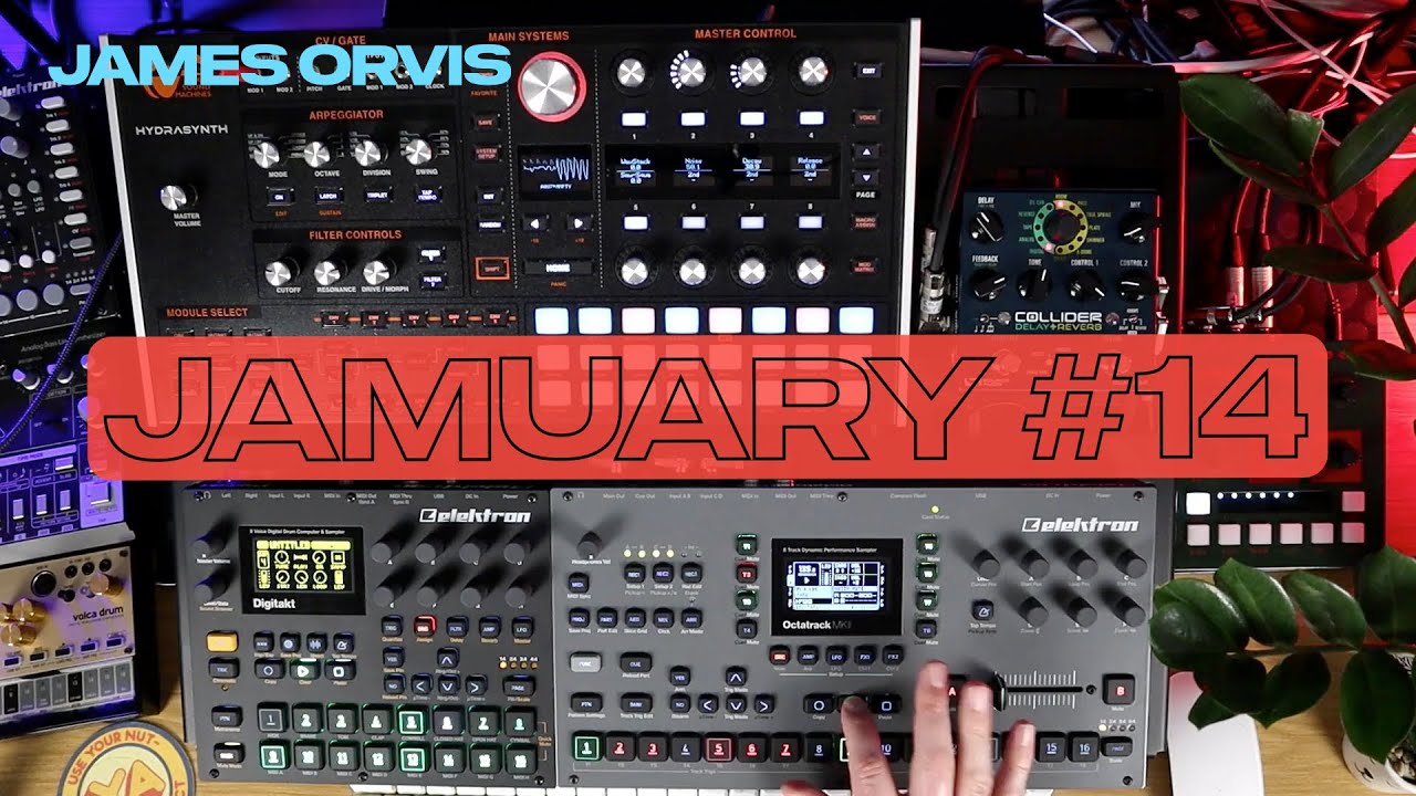 Jamuary22 Day 14 - Explorations In Distortion | Octatrack, Digitakt, Hydrasynth, OTO Boum #jamuary22