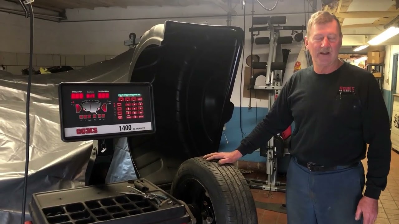 How to calibrate a Coats 1400 wheel balancer