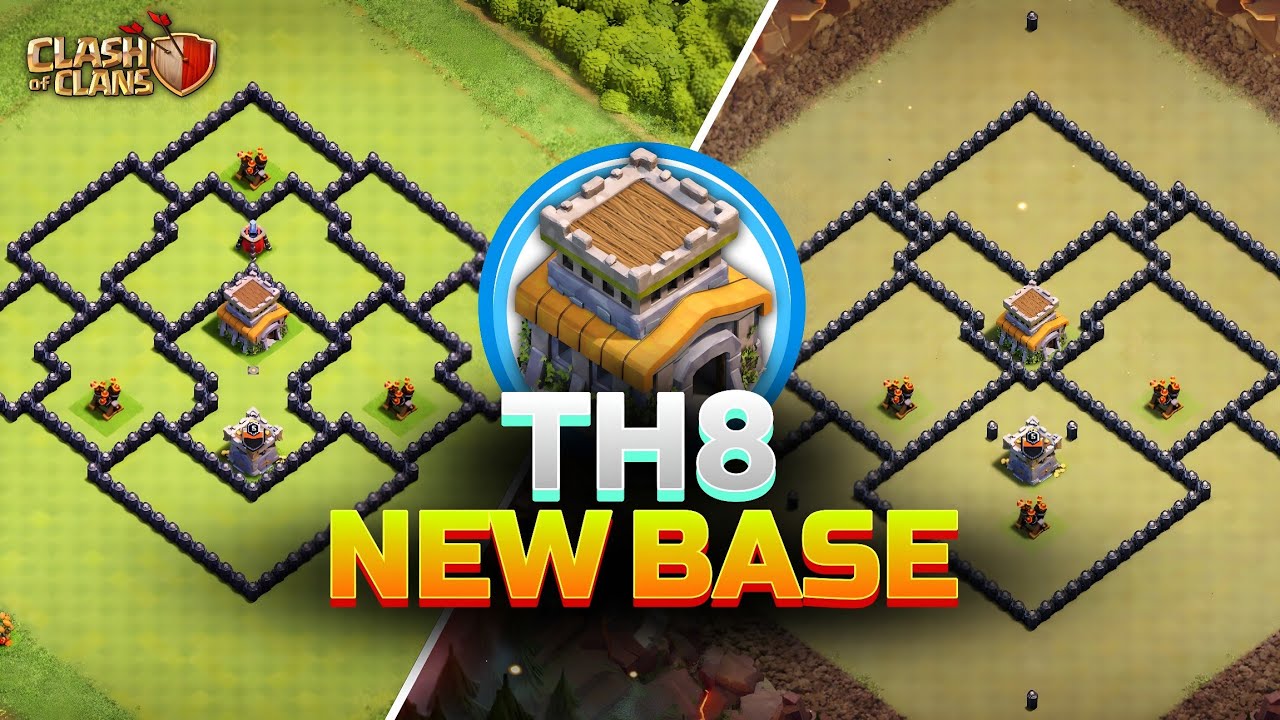 NEW! Town Hall 8 War and Trophy Pushing Base | Th8 New Base Layout's! Clash of Clans