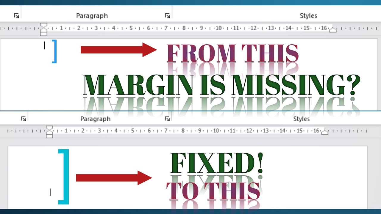 HOW TO FIX MISSING MARGIN IN MICROSOFT WORD | TOP AND BOTTOM MARGIN PROBLEM