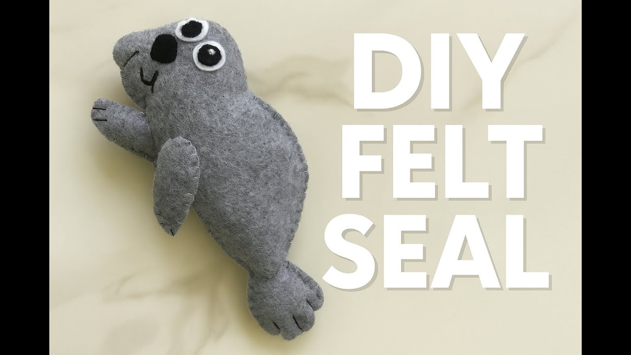 Make a Cute Felt Seal Step-by-Step 🧵 | Easy DIY with FabricLA