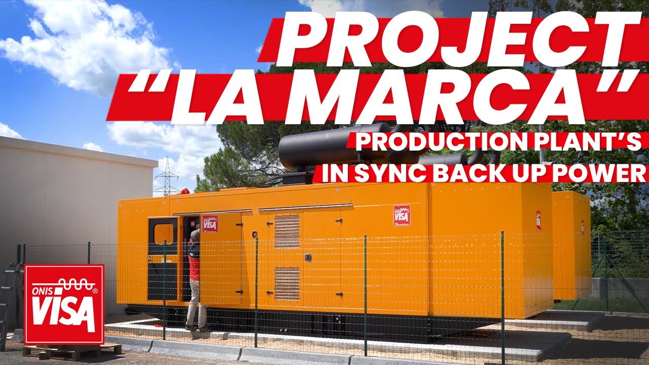 2x gensets in sync back up power for one of the biggest producer of Prosecco in Italy-  LA MARCA