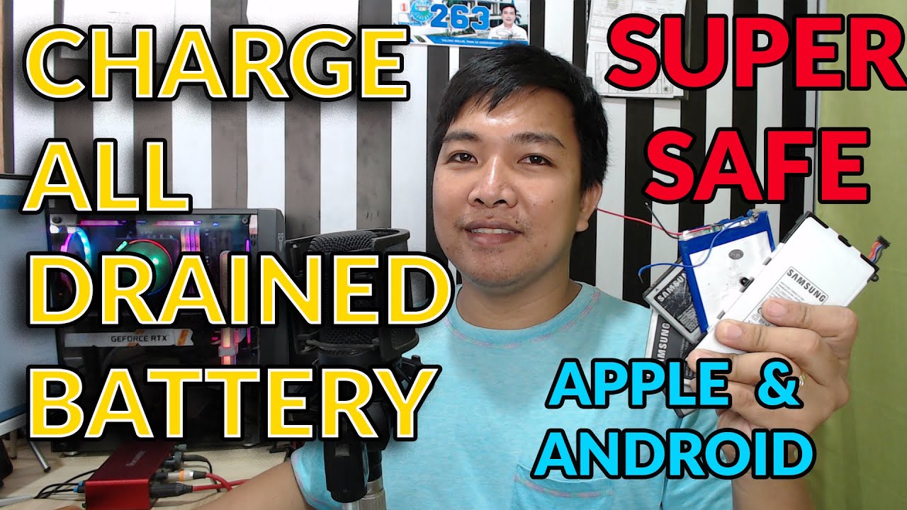 How to charge Drained battery or Dead battery of Apple and Android battery the best way and safe