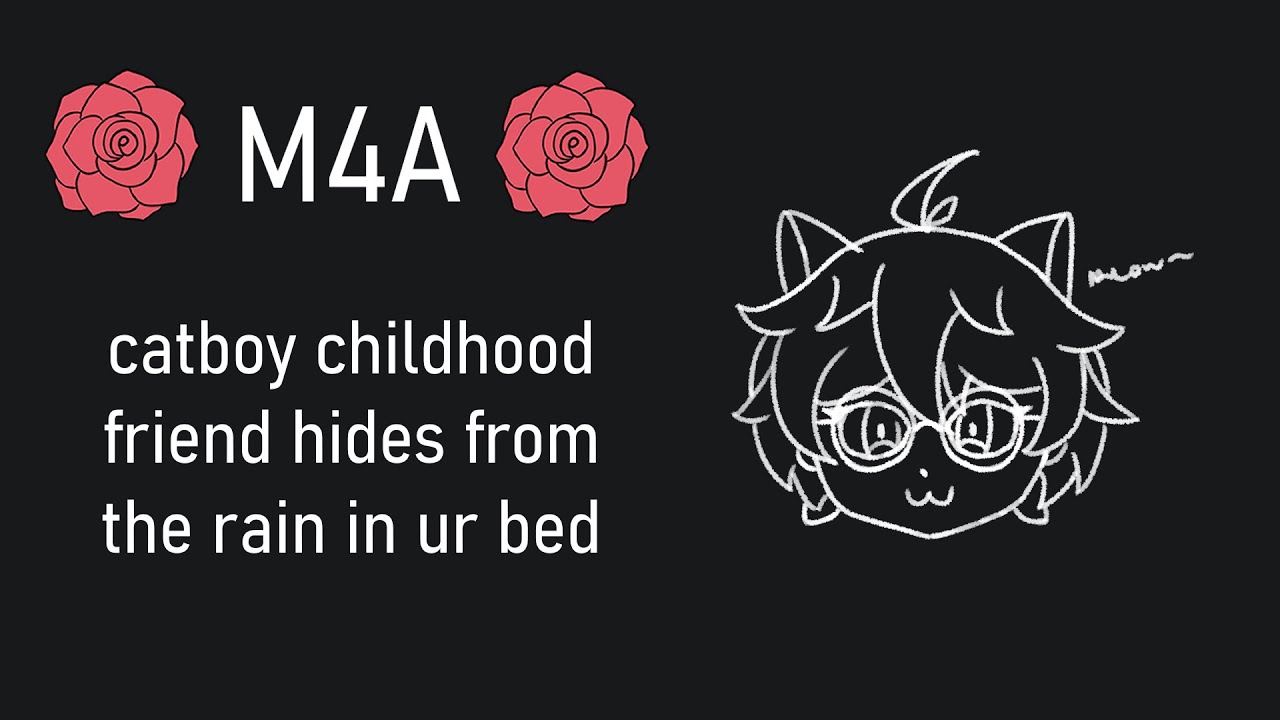 [m4a] catboy childhood friend takes shelter from the rain in ur bed