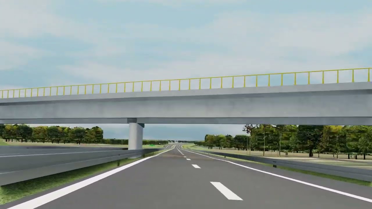 Wizualizacja S19 (Via Carpatia) Kock Płd. - Lubartów Płn. -- przejazd w kierunku Lubartowa (01/2022)