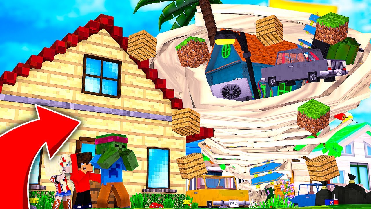 LA MAISON SURVIVRA À UNE TORNADE SUR MINECRAFT ?! 🌪️ DESTRUCTION TOTALE TEMPÊTE !