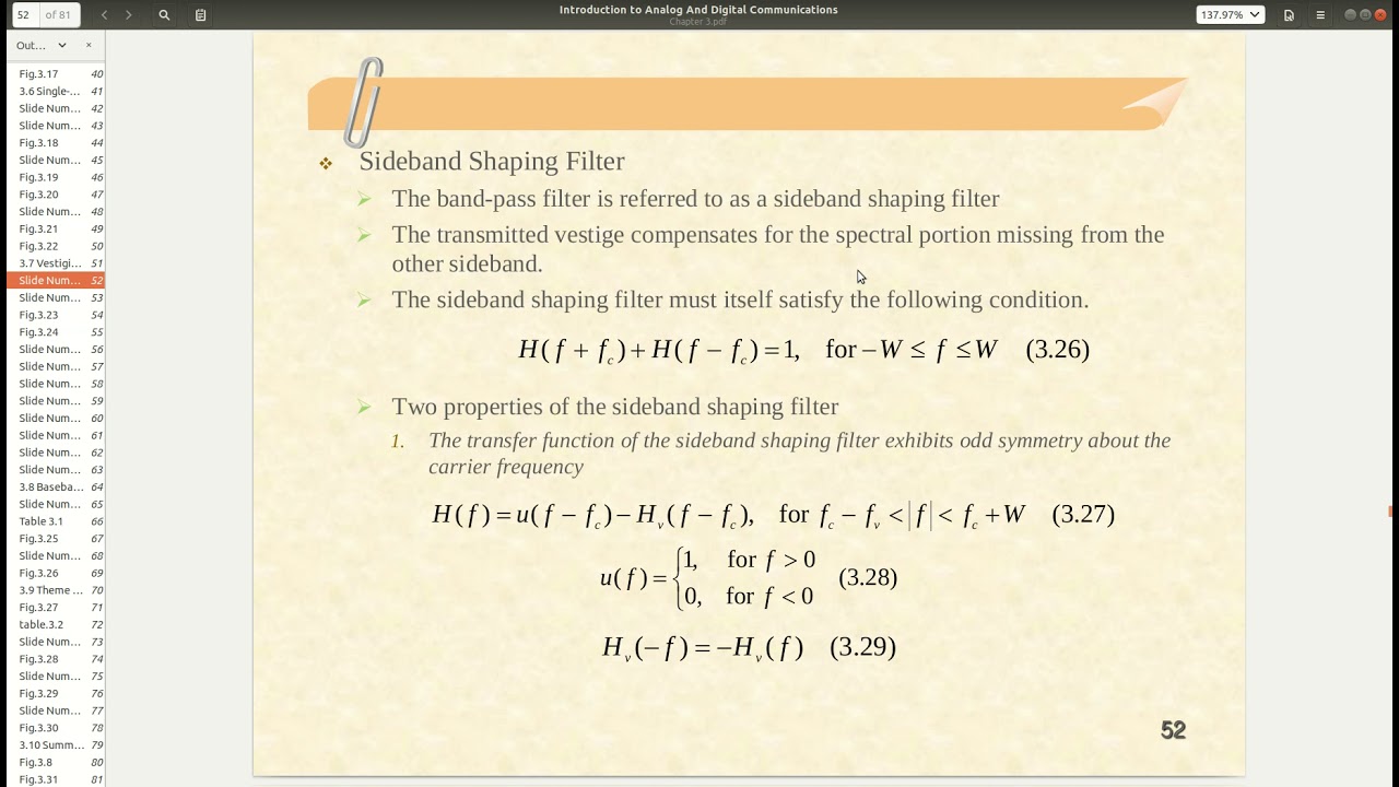 Lecture 07: VSB modulation
