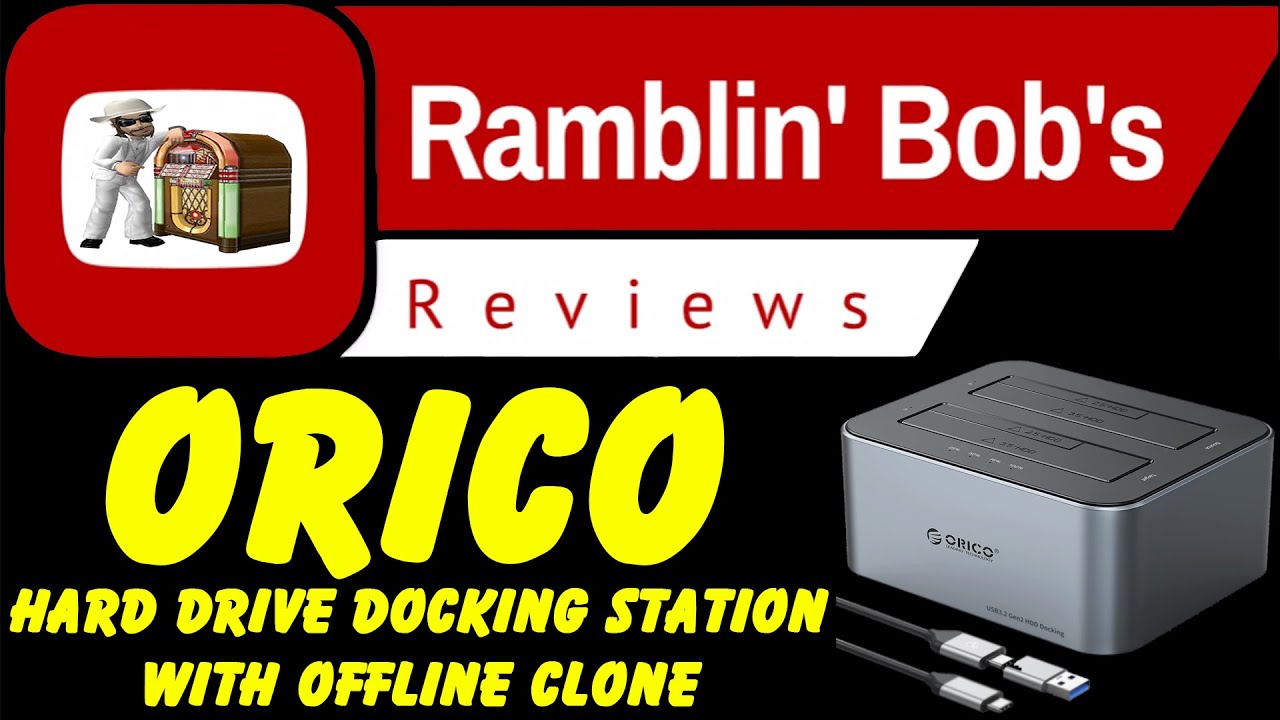 ORICO Dual Hard Drive Docking Station (OFFLINE CLONE FEATURE, NO PC NEEDED) *BACKUPS MADE EASY !!!!!