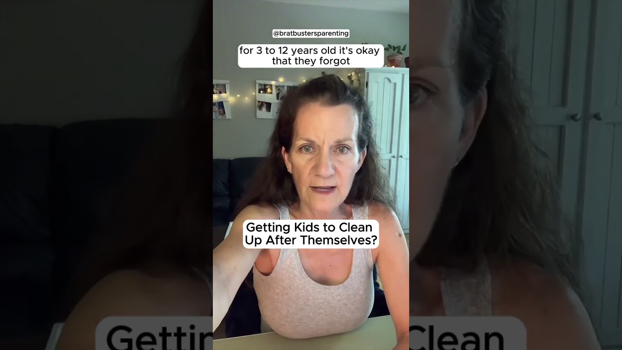 Getting Kids to Clean Up After Themselves?