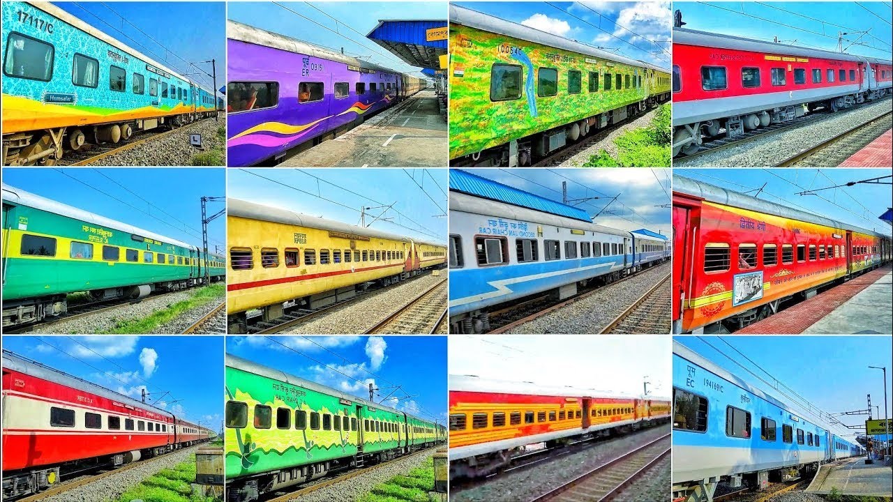 All Types Train's of Indian railways [2018] RAJDHANI+ SHATABDI+ DURONTO+ GARIBRATH+ HUMSAFAR