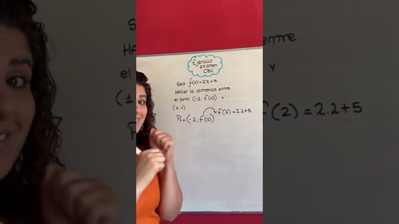 Distancia + F. lineal | matem&aacute;tica CBC