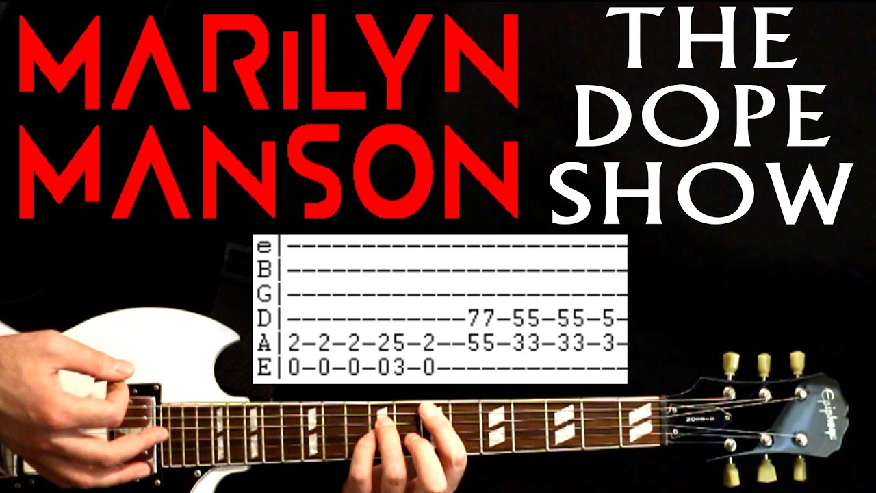 Marilyn Manson The Dope Show Guitar Lesson / Guitar Tabs / Guitar Tutorial / Guitar Chords / Cover
